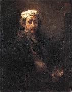 REMBRANDT Harmenszoon van Rijn Portrait of the Artist at His Easel gu France oil painting artist